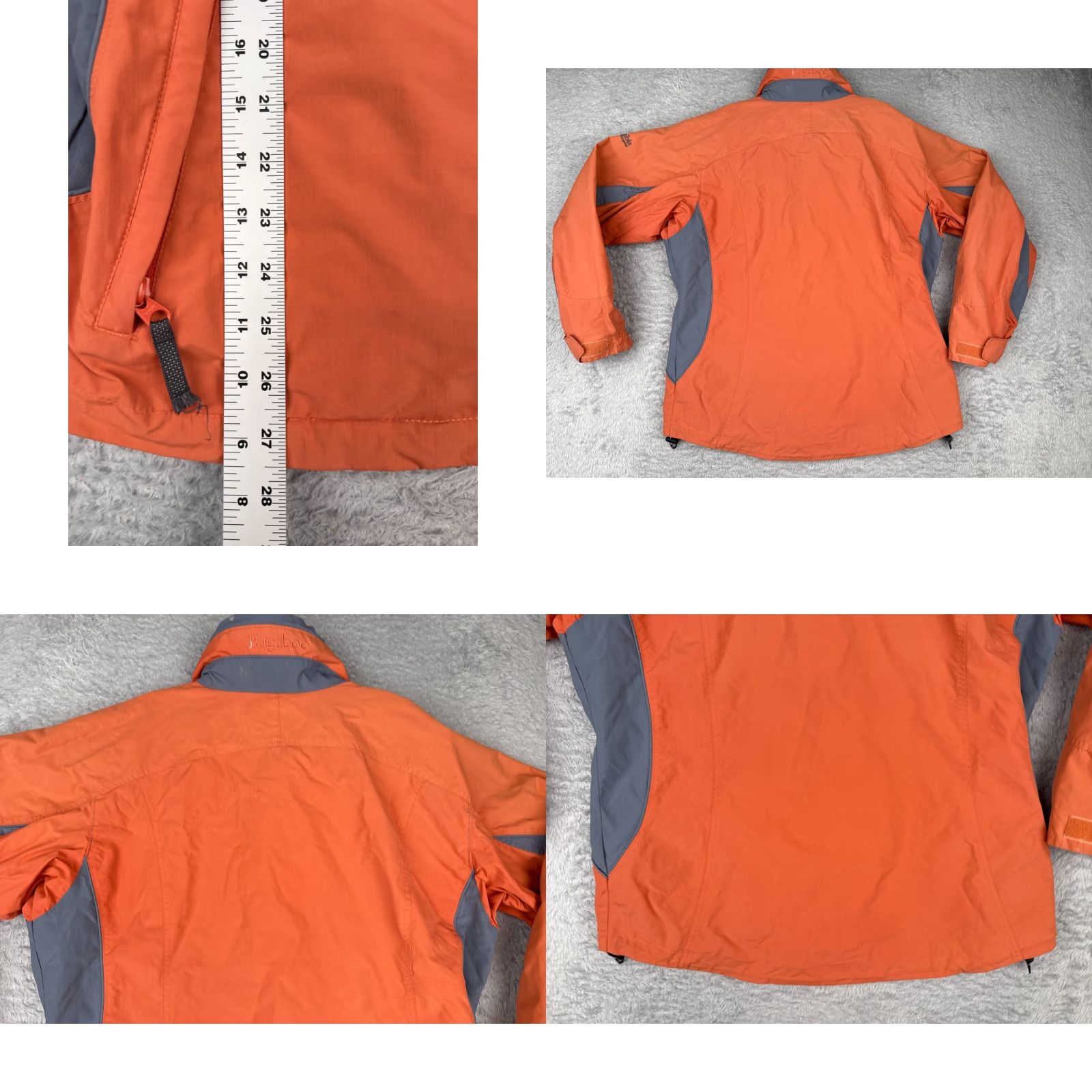 Vintage Columbia Jacket Women L Orange Gray Full Zip 3-IN-1 Shell Only Bugaboo Size L / US 10 / IT 46 - 9 Thumbnail