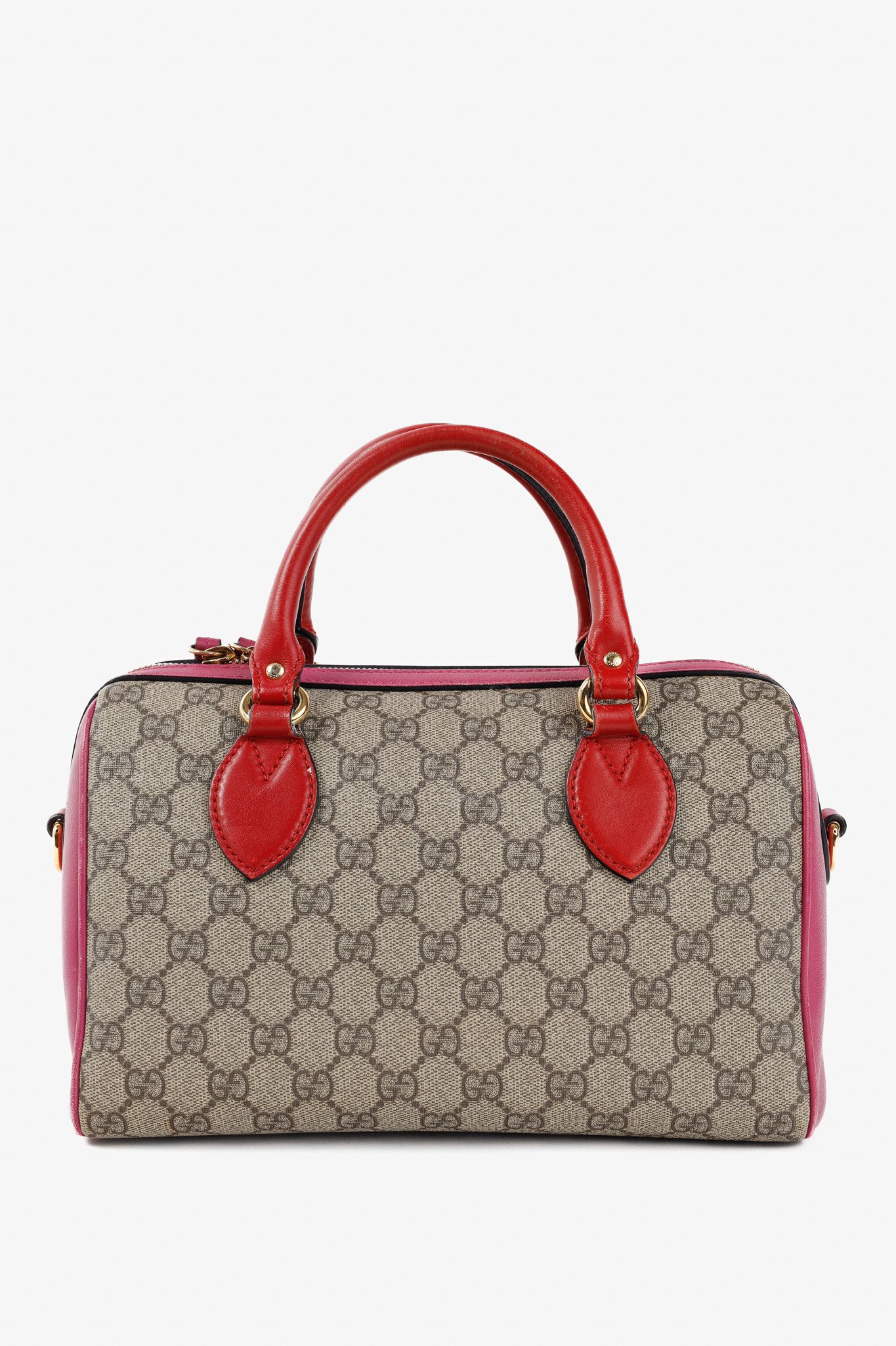 Gucci Gucci Beige & Ebony GG Supreme Canvas Top Handle Bag Size ONE SIZE - 4 Thumbnail