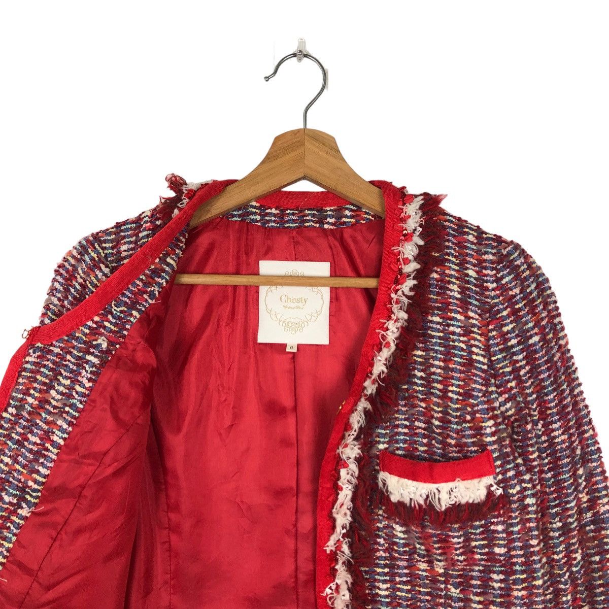 Japanese Brand 🔥TWEED JACKET CHASTY JAPAN MADE INSPIRED CHANEL LUXURY Size M / US 6-8 / IT 42-44 - 9 Thumbnail