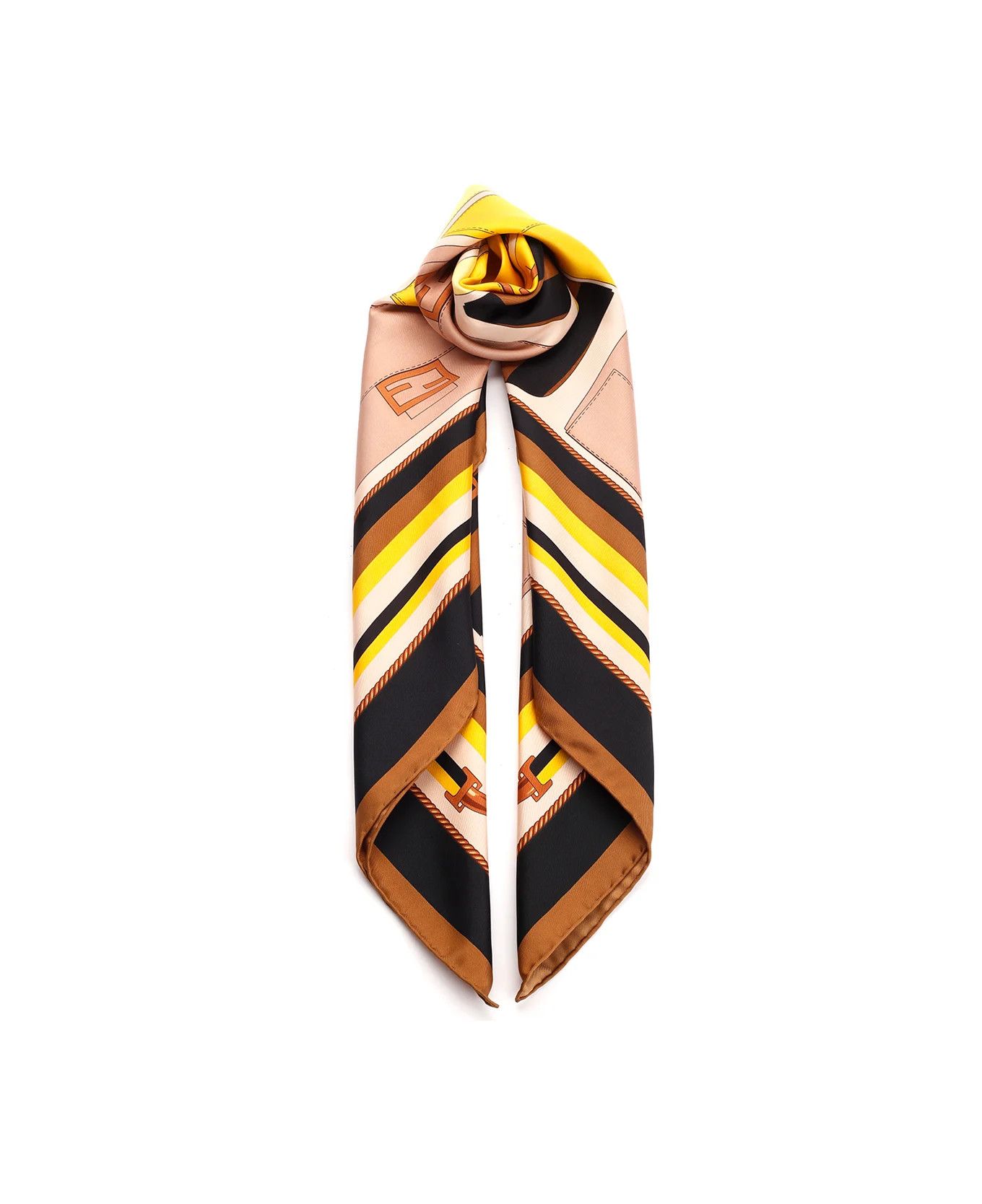 Fendi o1s1wg111025 Size: OS / Baguette Silk Scarf in Multicolor Size ONE SIZE - 2 Thumbnail