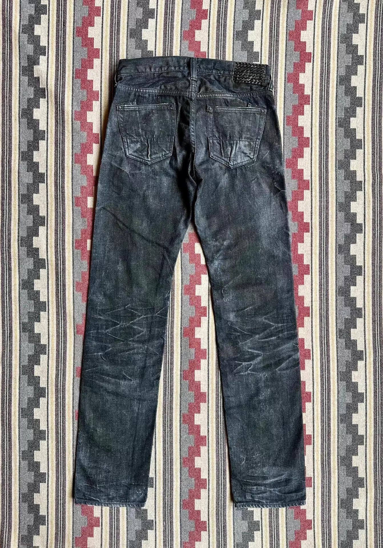 Prps Prps Noir P69P30VBL Rare Heavy Aged Selvedge Black Denim 32 Size US 32 / EU 48 - 2 Thumbnail