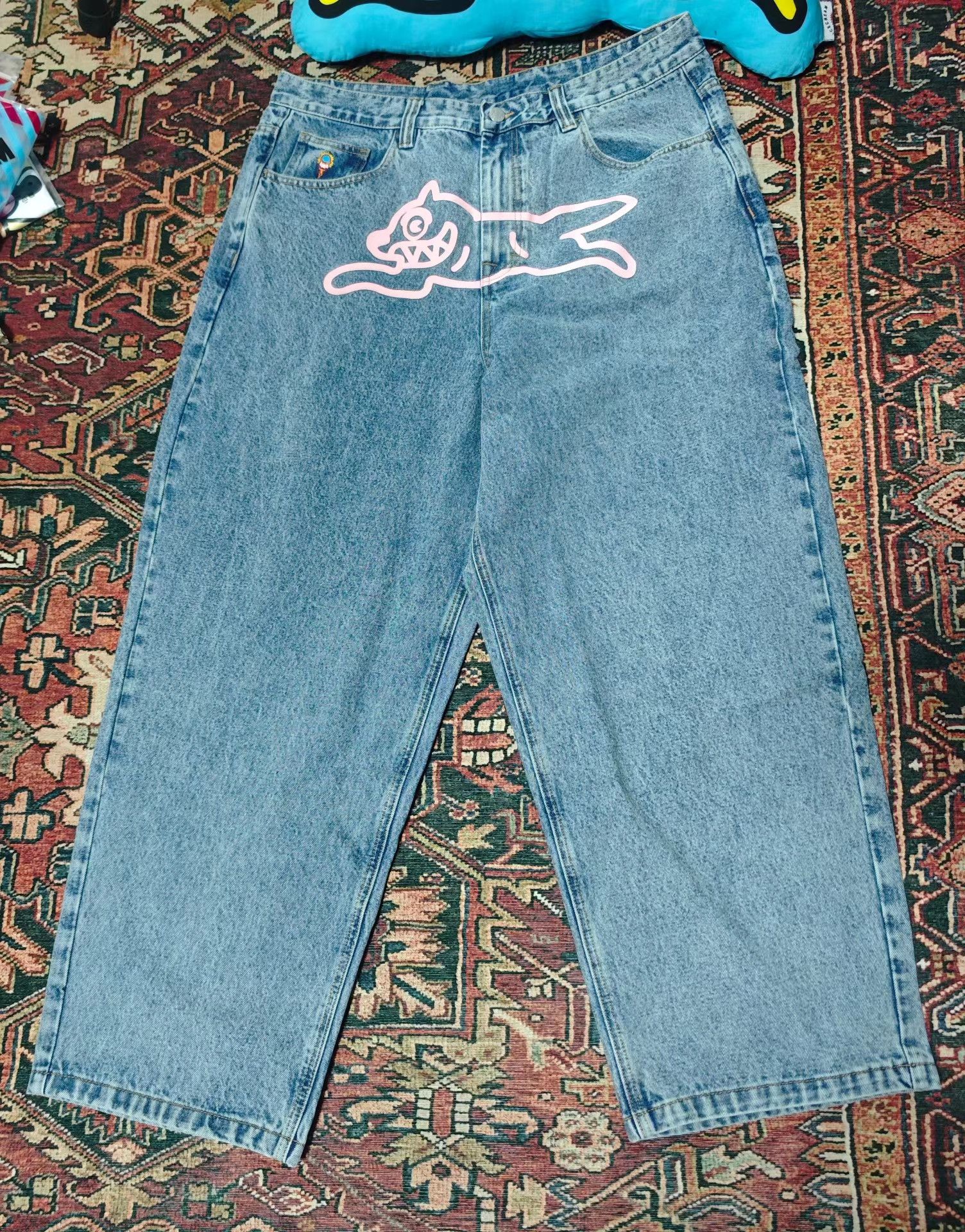 Billionaire Boys Club BILLIONAIRE BOYS CLUB Flying Dog Loose Jeans Size US 36 / EU 52 - 1 Thumbnail