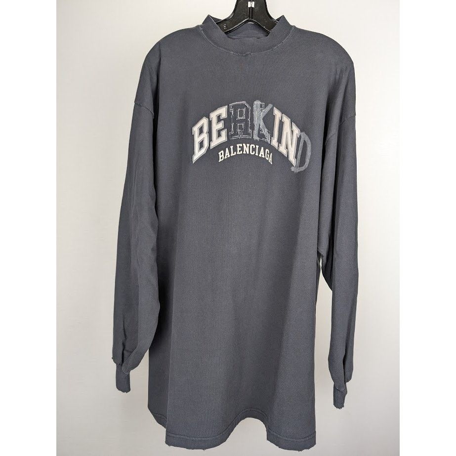 Balenciaga o1rshd1 Long Sleeve T-Shirt in Black Size US S / EU 44-46 / 1 - 2 Thumbnail