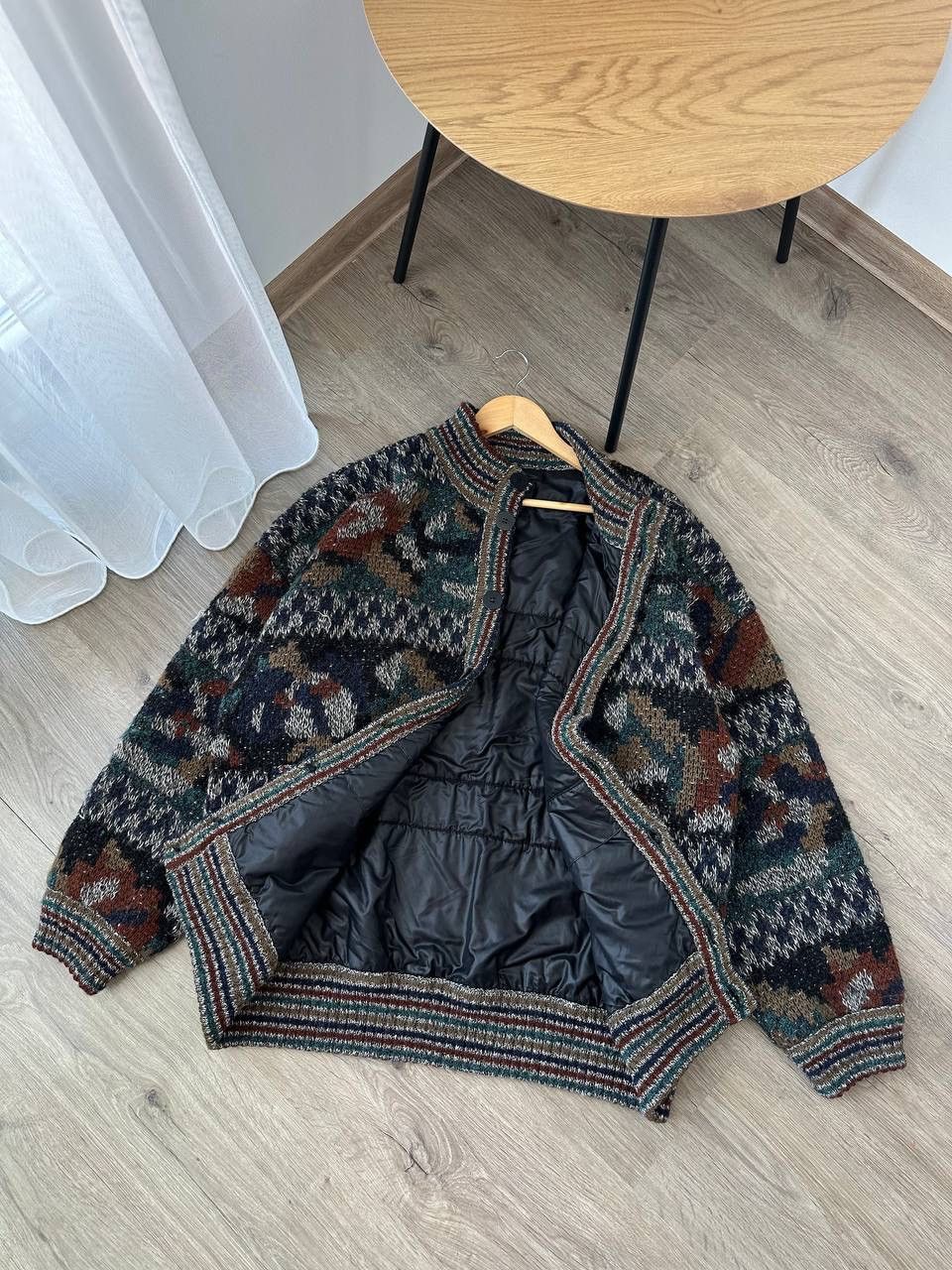 Japanese Brand × Missoni × Vintage Vintage Japanese Missoni Wool Bomber Two-Way Jacket Size US L / EU 52-54 / 3 - 13 Thumbnail
