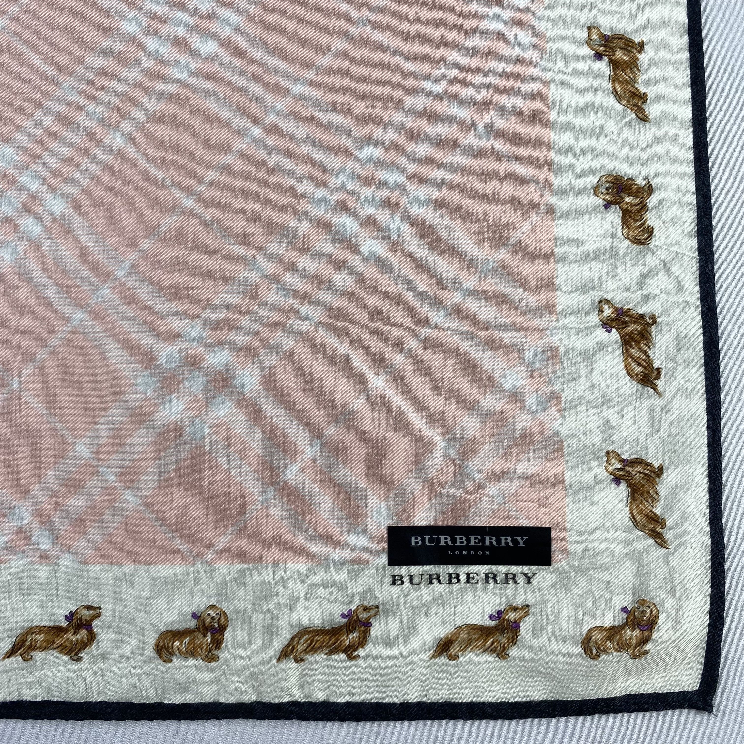 Burberry × Vintage NWT Burberry Handkerchief / Neckerchief / Bandana-P852 Size ONE SIZE - 3 Thumbnail