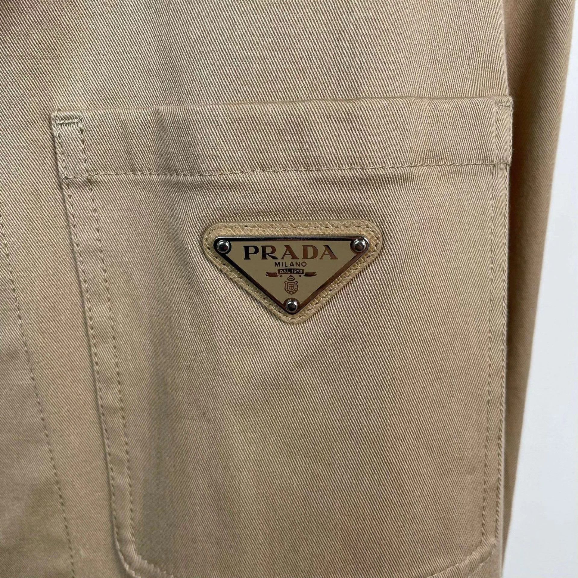 Prada Prada Khaki 52 Jacket Size US L / EU 52-54 / 3 - 3 Thumbnail
