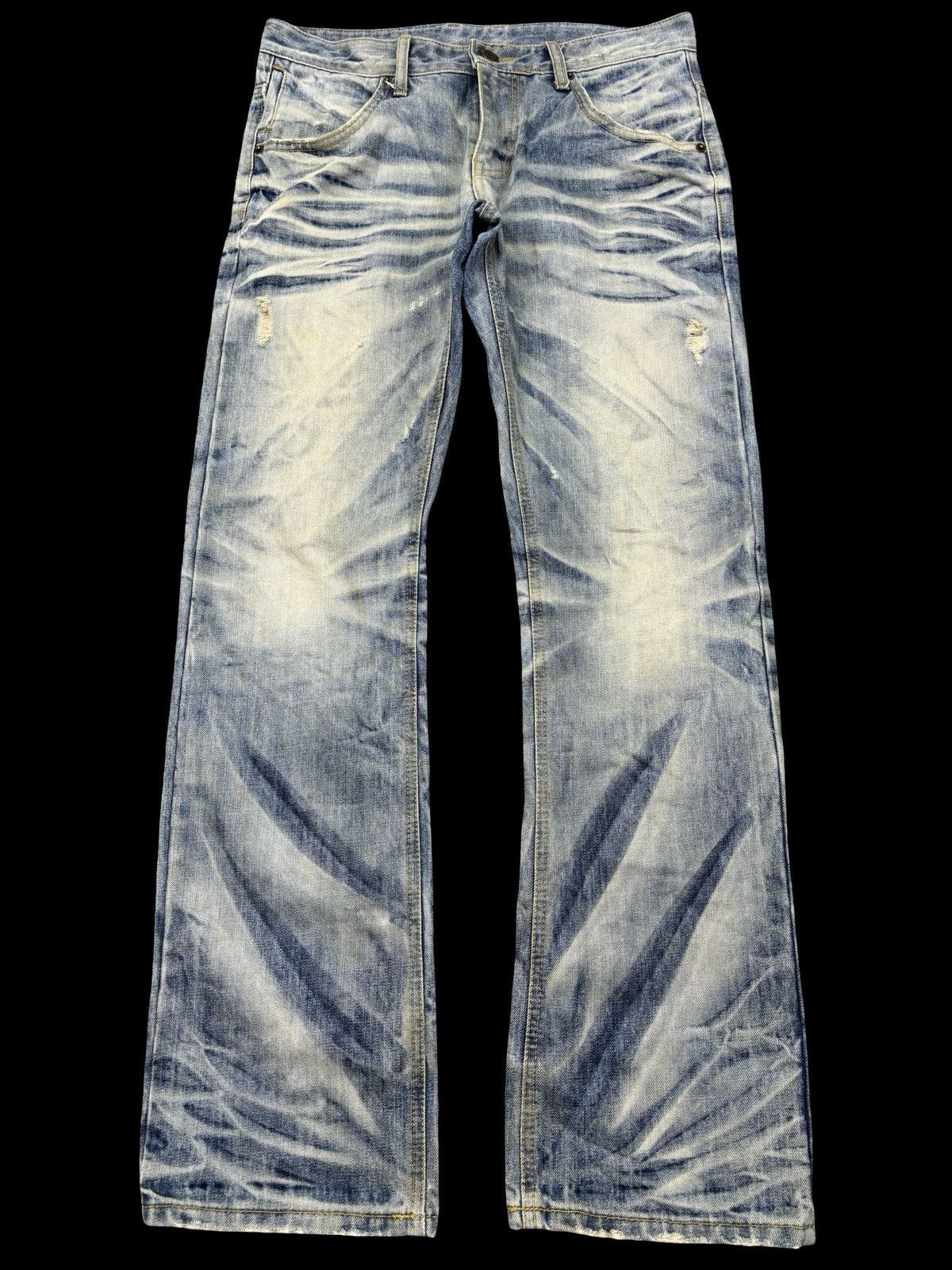 Other 💥Artisanal Fades💥improves Rare Style Distressed Denim F941 Size US 33 - 1 Thumbnail