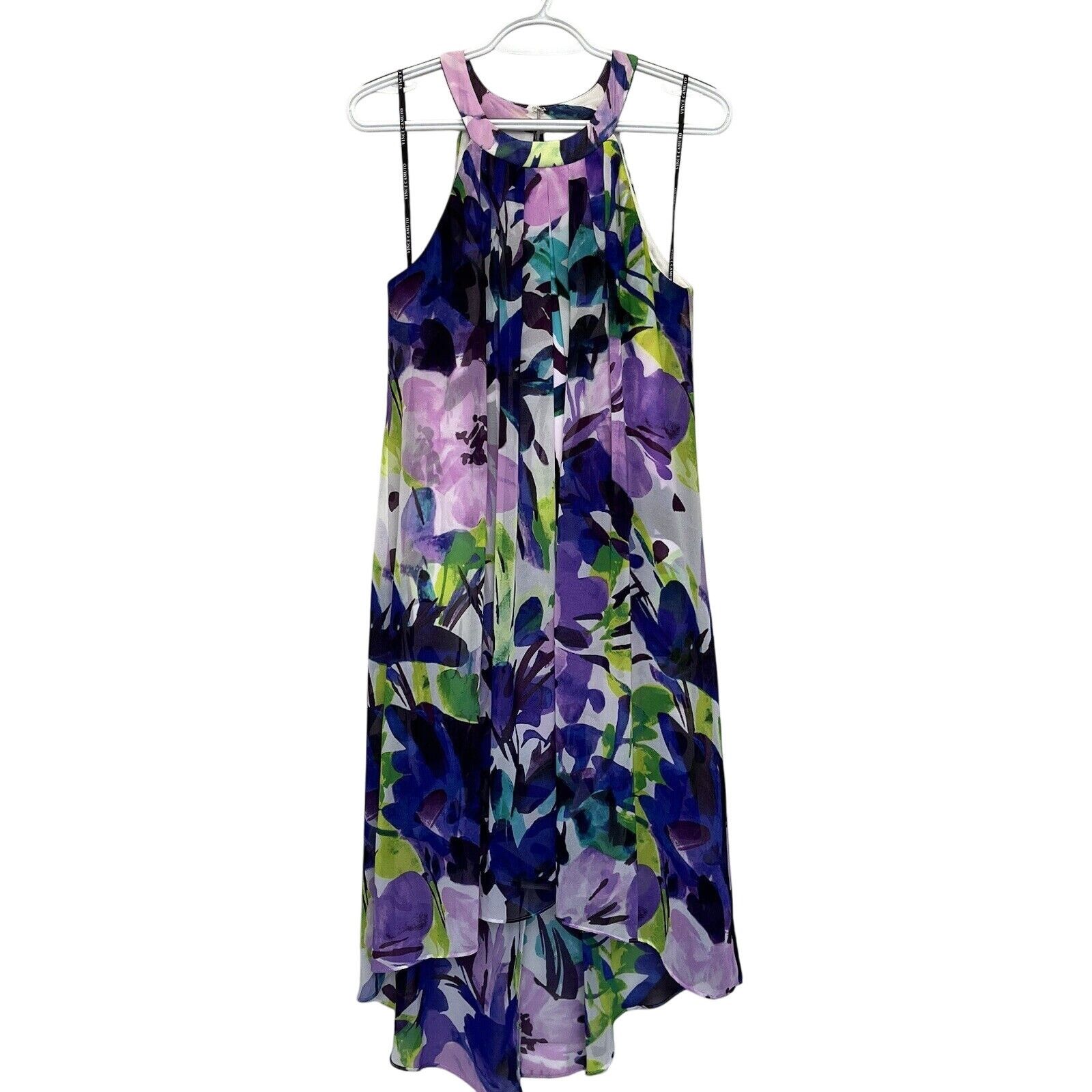 Vince Camuto Vince Camuto | Floral Chiffon Overlay Sleeveless Hi Lo Dress Size S / US 4 / IT 40 - 2 Thumbnail