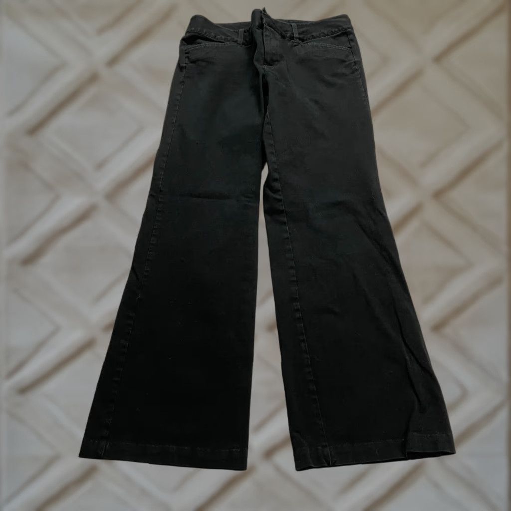 Eddie Bauer Eddie Bauer Women Pants Chino Bootcut Mid Rise Stretch 30x27.5 Black Solid Cotton 2 Womens Size 26" / US 2 / IT 38 - 1 Thumbnail