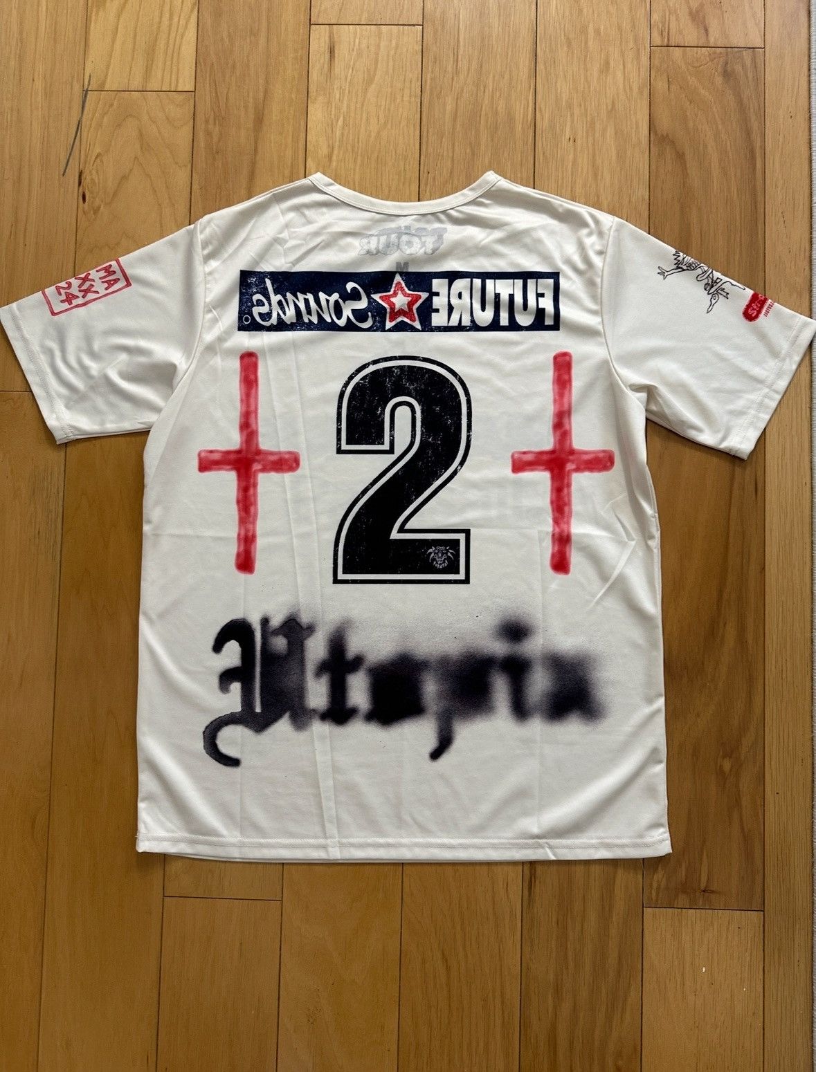 Nike × Travis Scott Travis Scott Circus Maximus Tour England White Soccer Jersey Size US M / EU 48-50 / 2 - 3 Thumbnail