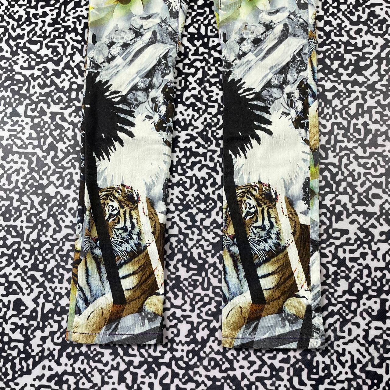 Philipp Plein Vintage Y2K Philipp Plein Tiger Animal Jeans Luxury Style Size 28" / US 6 / IT 42 - 9 Thumbnail