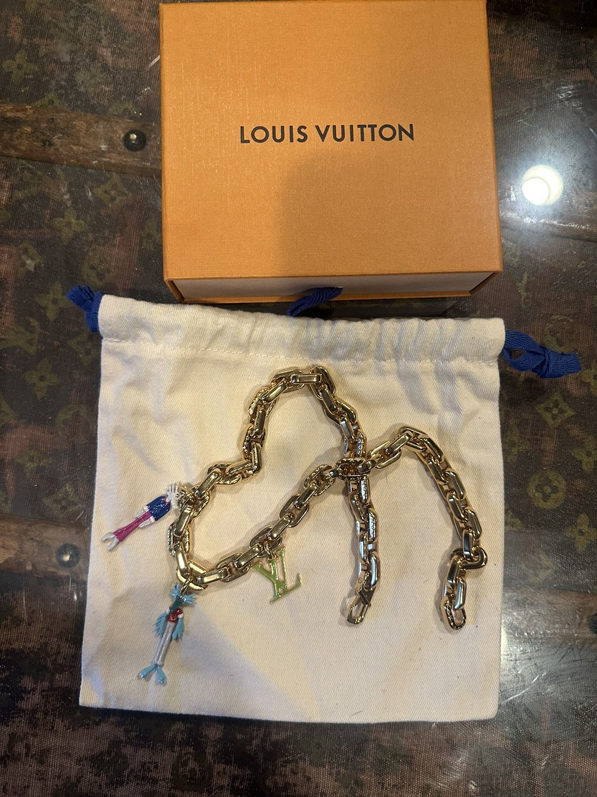 Louis Vuitton LOUIS VUITTON LV Virgil Friends Necklace MP2925 Size ONE SIZE - 8 Thumbnail