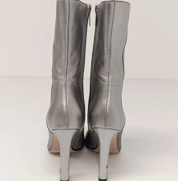 Jimmy Choo Jimmy Choo Merle 100 Metallic Leather Ankle Boots - EU36/US6 Size US 6 / IT 36 - 14 Thumbnail