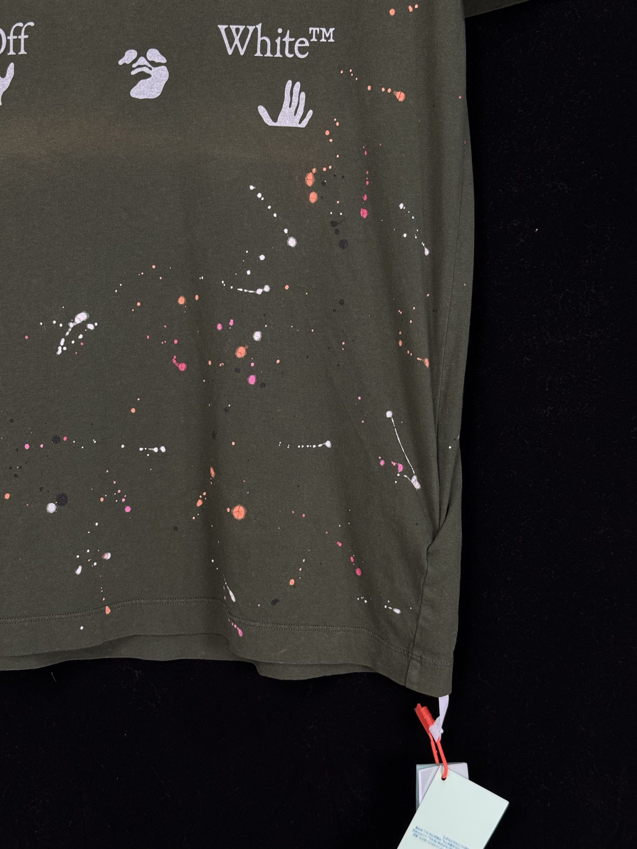 Off-White NEW WITH TAG* Off-White Paint Splatter Short-Sleeve Tee Size US M / EU 48-50 / 2 - 4 Thumbnail