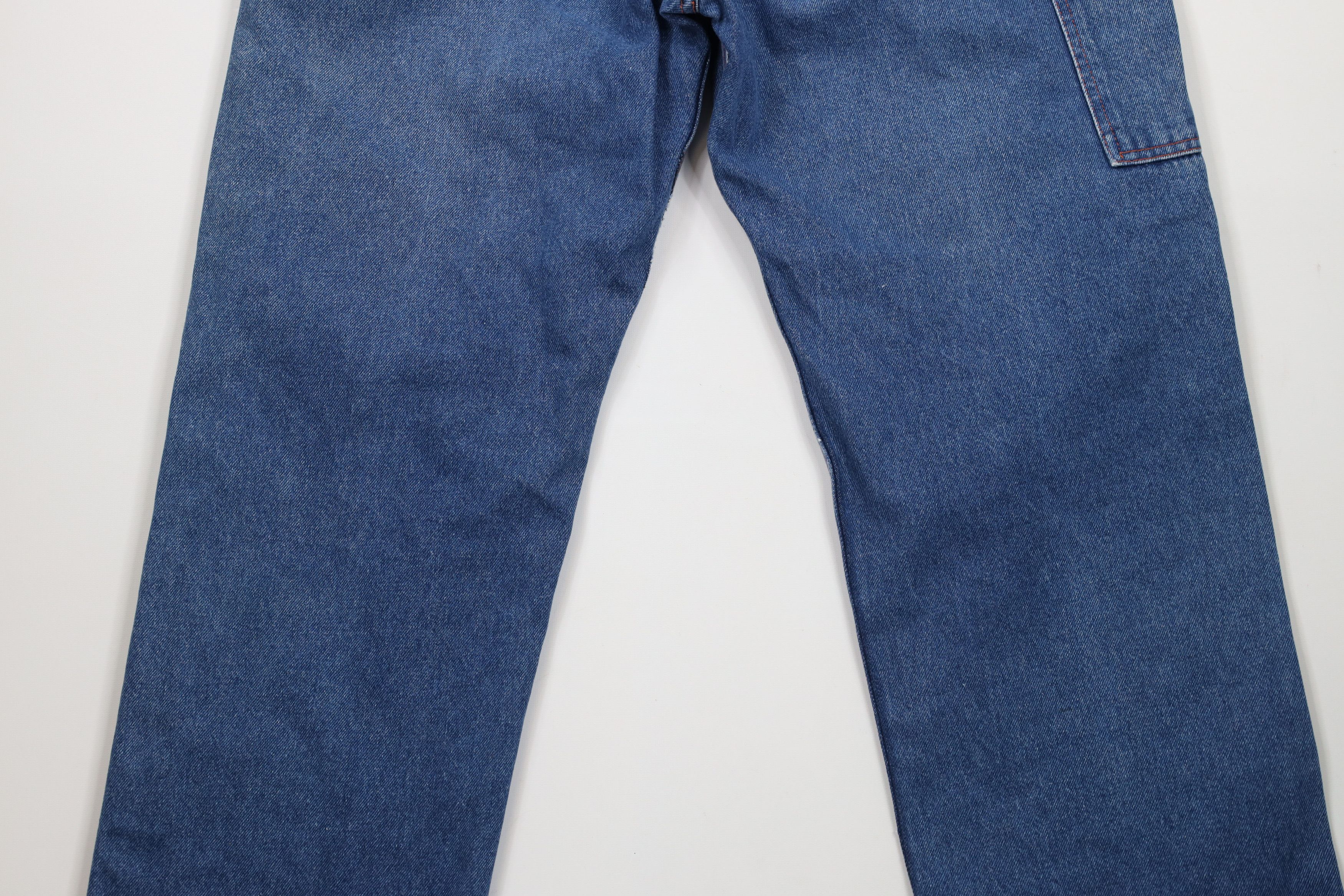Big Mac × Vintage Vintage 70s Big Mac Wide Leg Dungaree Denim Jeans Blue USA Size US 34 / EU 50 - 14 Thumbnail