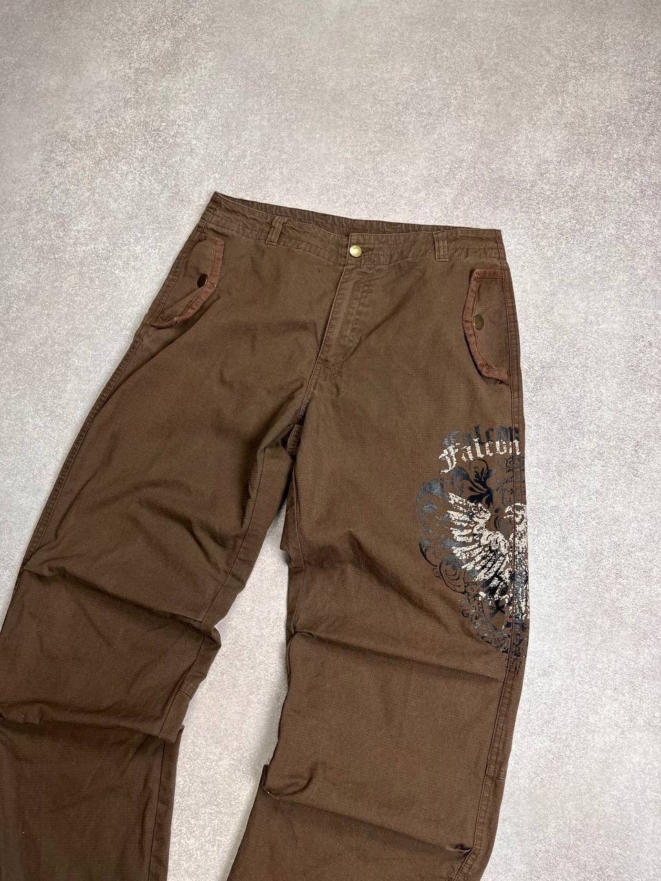 Japanese Brand Vintage Japanese Avantgarde Baggy Pants Y2K 32 Size US 32 / EU 48 - 2 Thumbnail