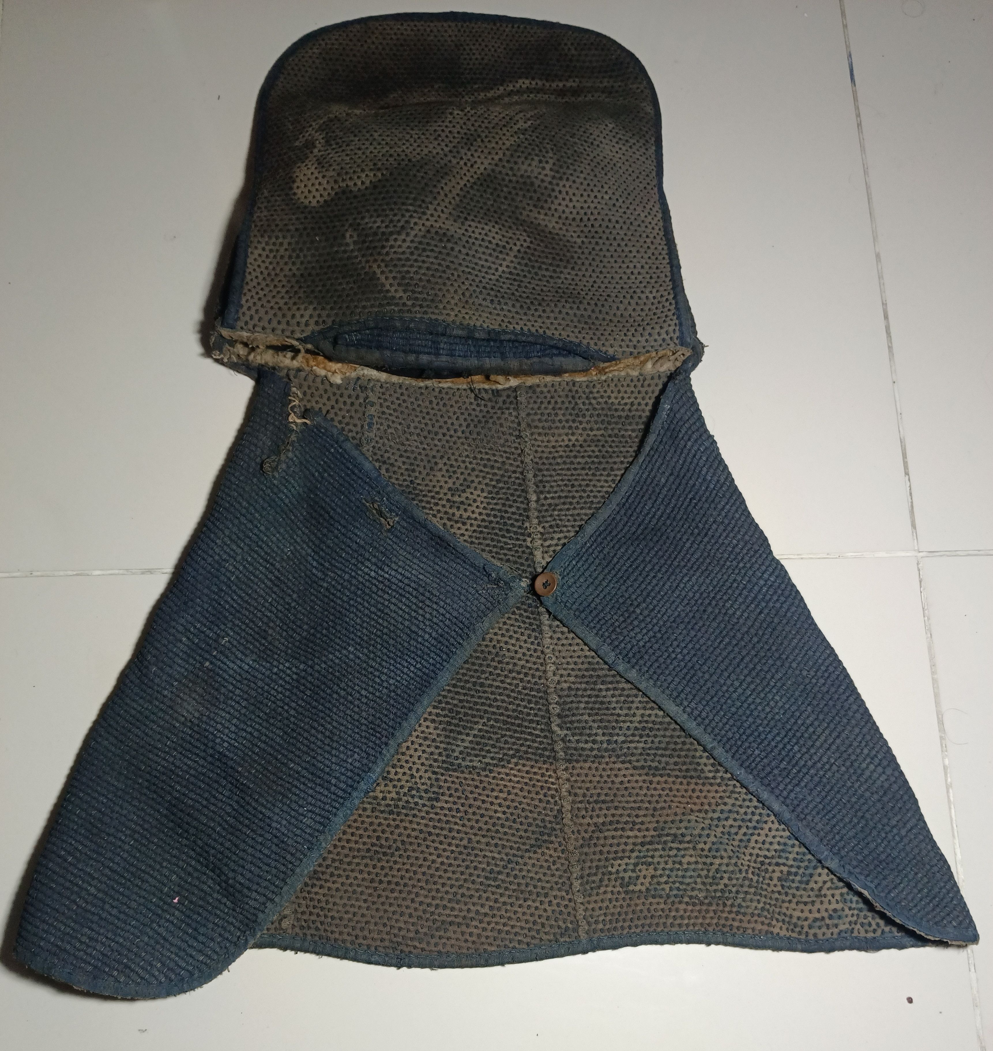 Japanese Brand × Vintage Rare japanese fireman's Hat Era Meiji Sashiko Size ONE SIZE - 6 Thumbnail
