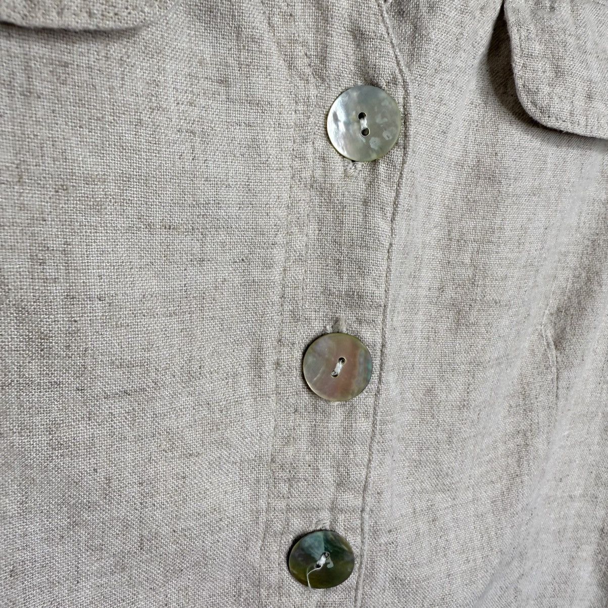 Vintage Vintage Carol Anderson Linen Blend Vest Top Size 8 Oatmeal Size M / US 6-8 / IT 42-44 - 3 Thumbnail