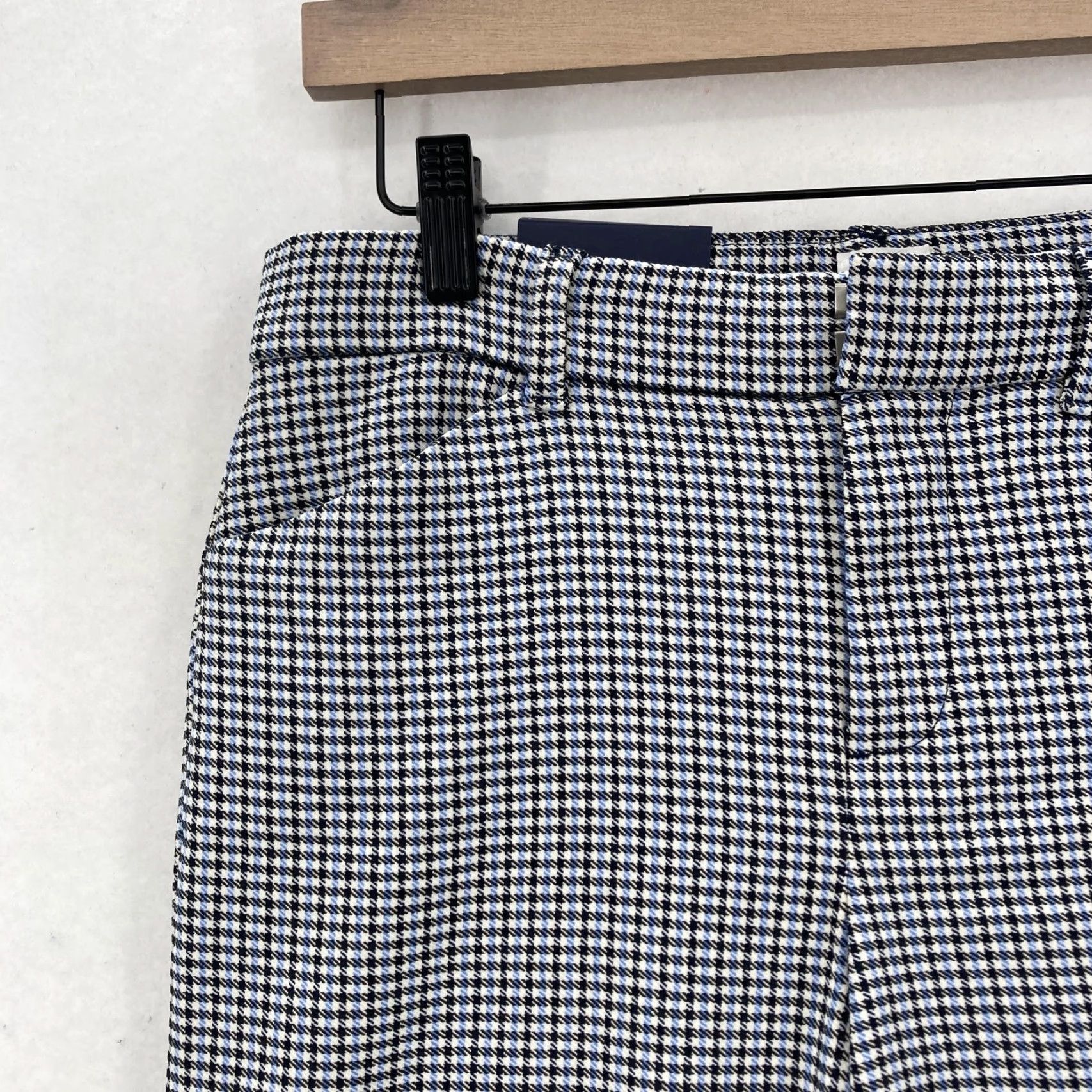 Gap GAP Pants Womens 2 Black Houndstooth Signature Skinny Ankle Stretch Mid Rise NWT Size 26" / US 2 / IT 38 - 3 Thumbnail