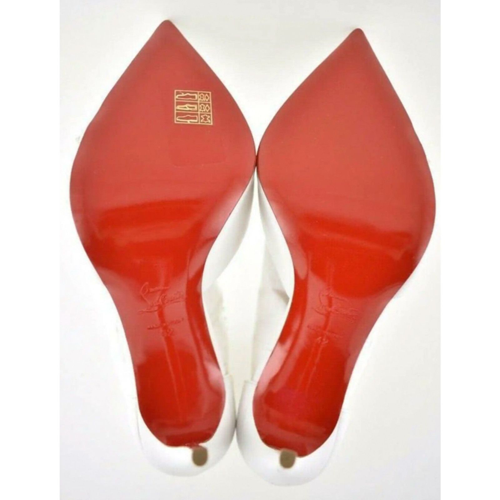Christian Louboutin Spike Cross 100 White PVC Silver Criss Strap Heel Pump 42 Size US 12 / IT 42 - 12 Thumbnail