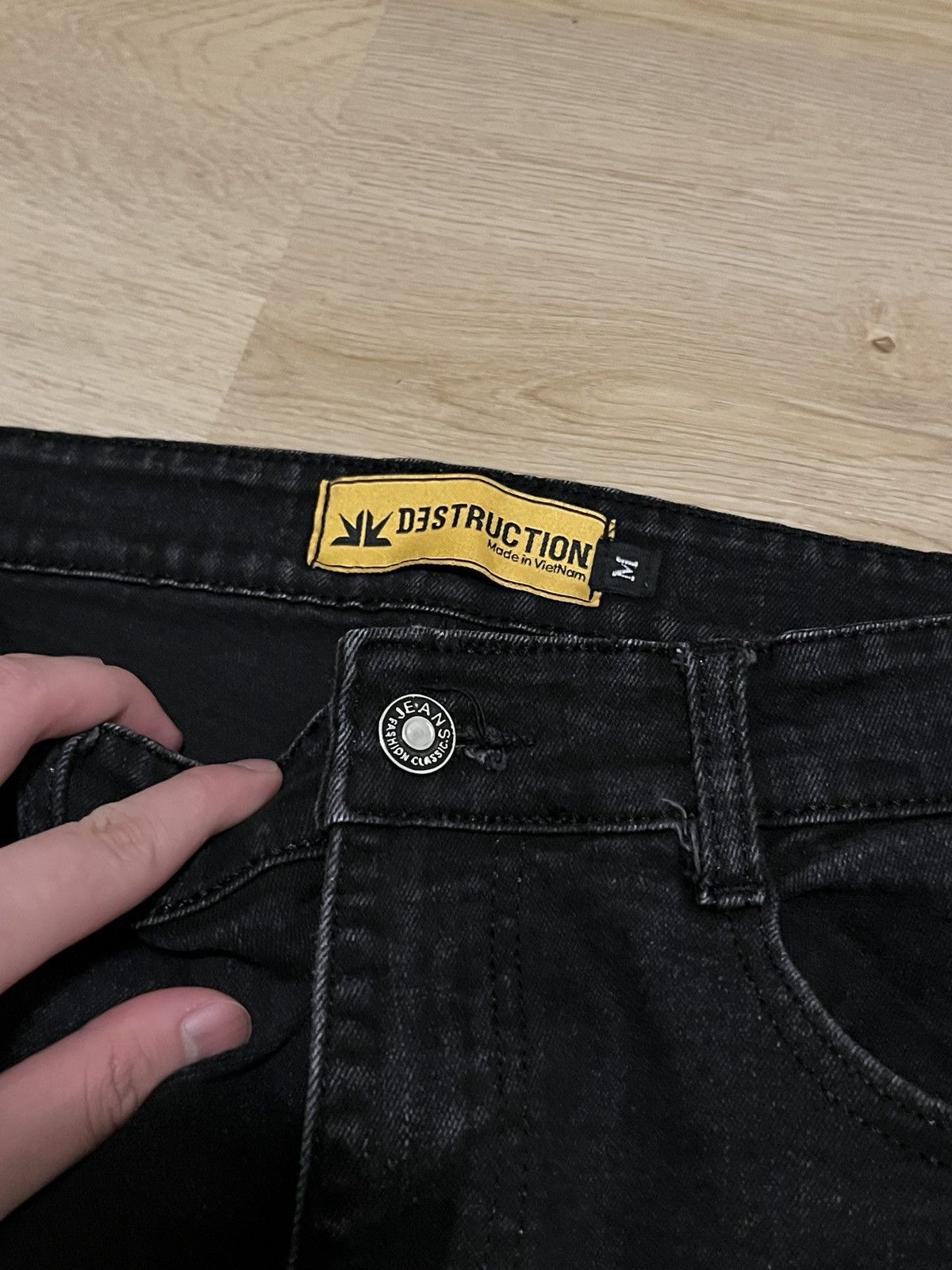 Other [Vietnamese Brand] DESTRUCTION 2-meter Stacked Denim Size US 32 / EU 48 - 4 Thumbnail