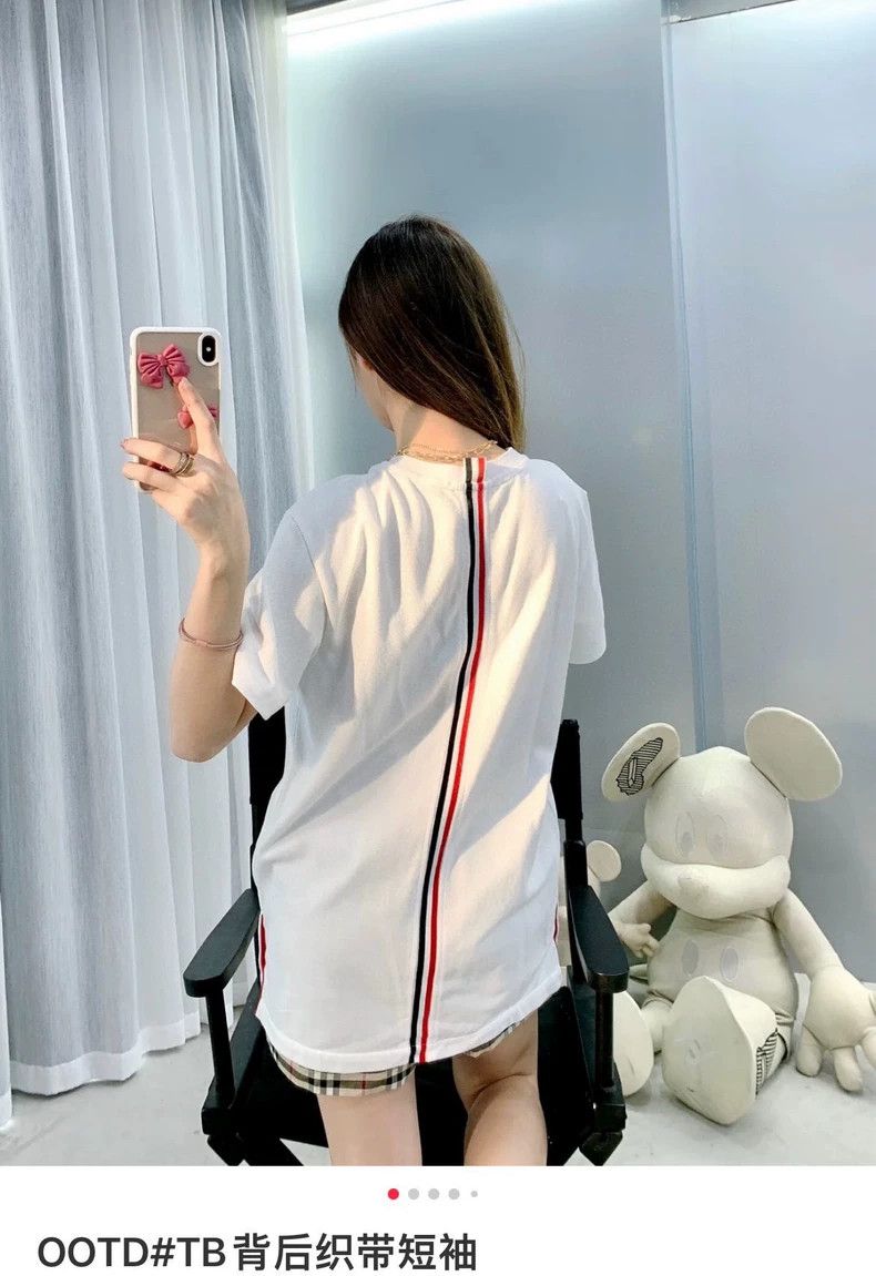 Thom Browne Thom Browne Three white stripes on short sleeves Size M / US 6-8 / IT 42-44 - 8 Thumbnail