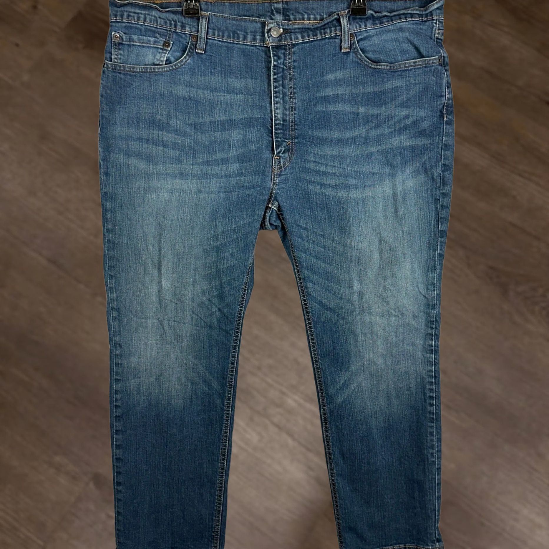 Levi's Levi's 541 Athletic Taper Jeans Mens 46x30 Blue Denim 5-Pocket Zip Regular Fit Tapered Red Tab Size US 30 / EU 46 - 1 Thumbnail