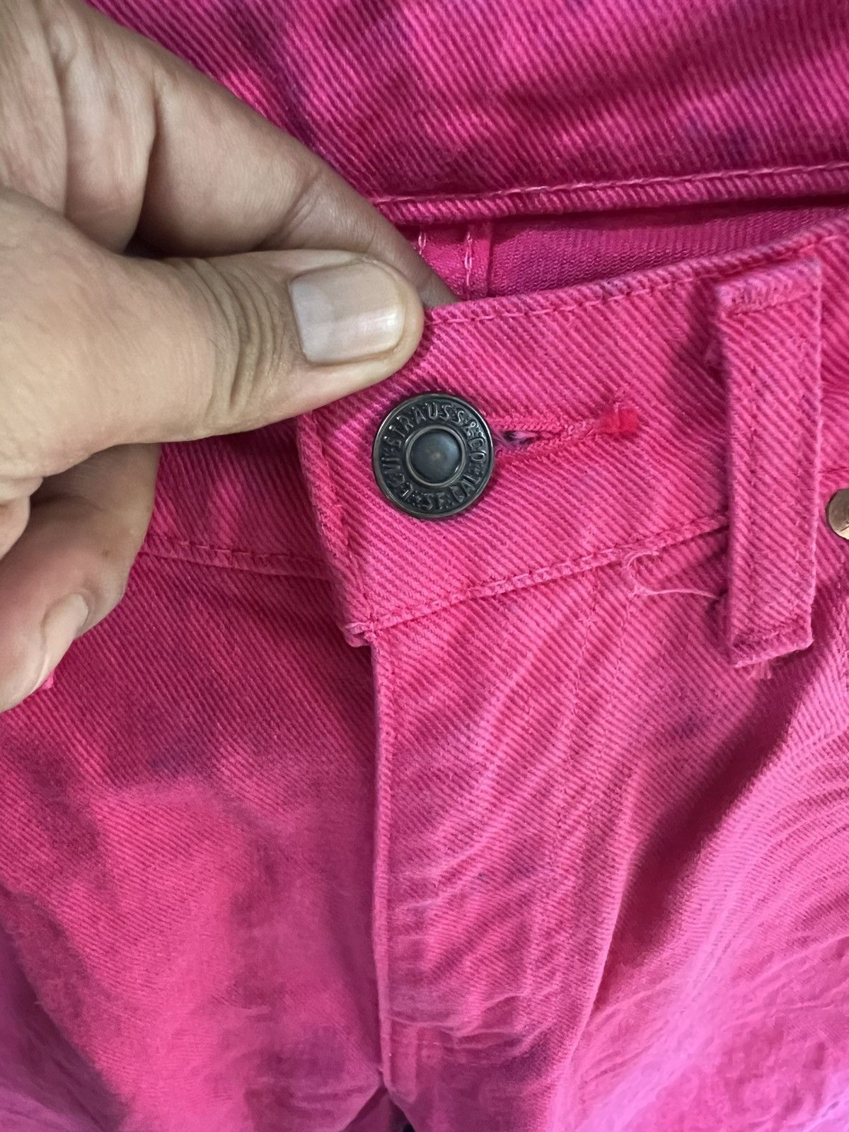 Levi's 🔥Rare Vintage Pink Levis Button J41 Denim Size US 27 - 9 Thumbnail