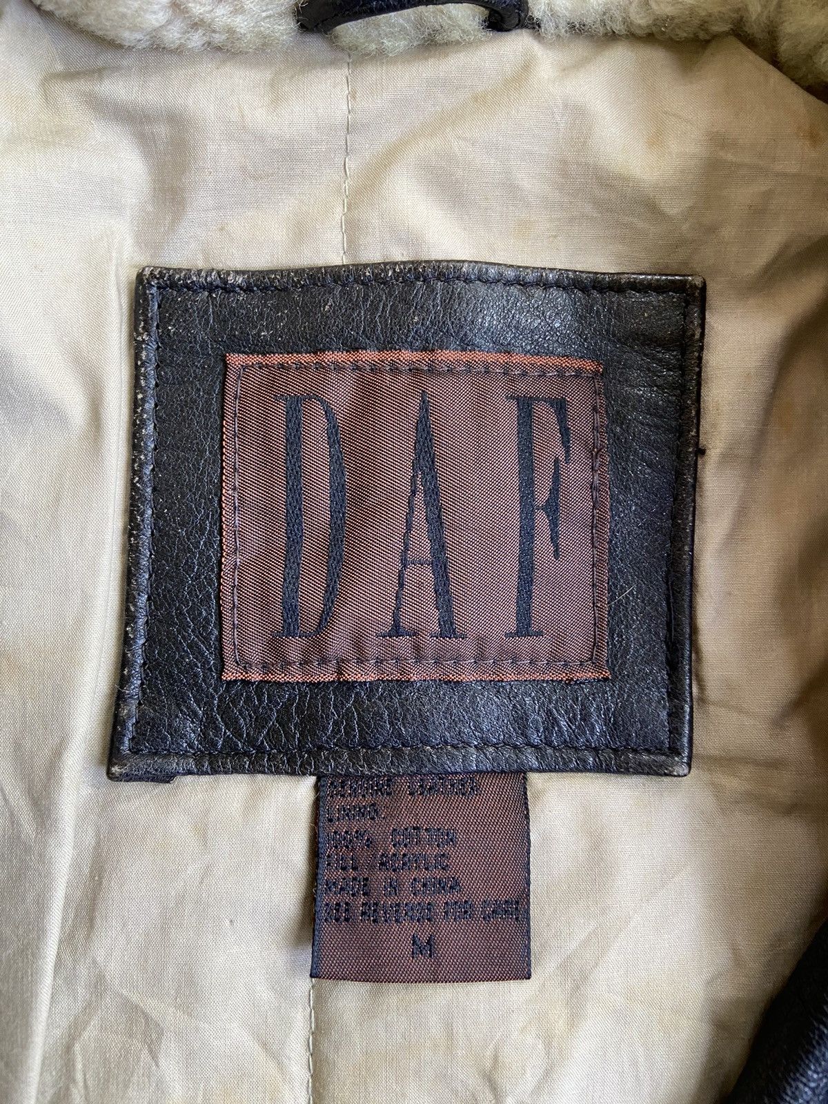 Leather Vintage DAF leather jacket Size US M / EU 48-50 / 2 - 9 Thumbnail