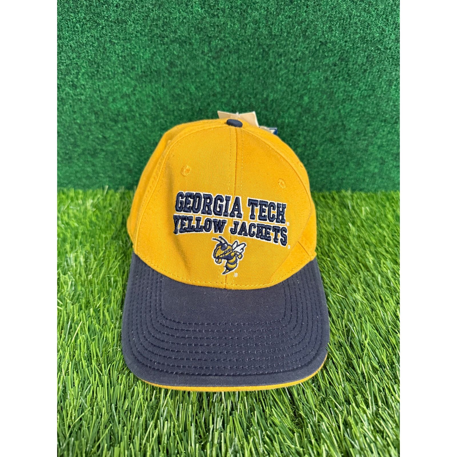 The Game Georgia Tech University Yellow & Blue Strapback Hat Size ONE SIZE - 1 Thumbnail