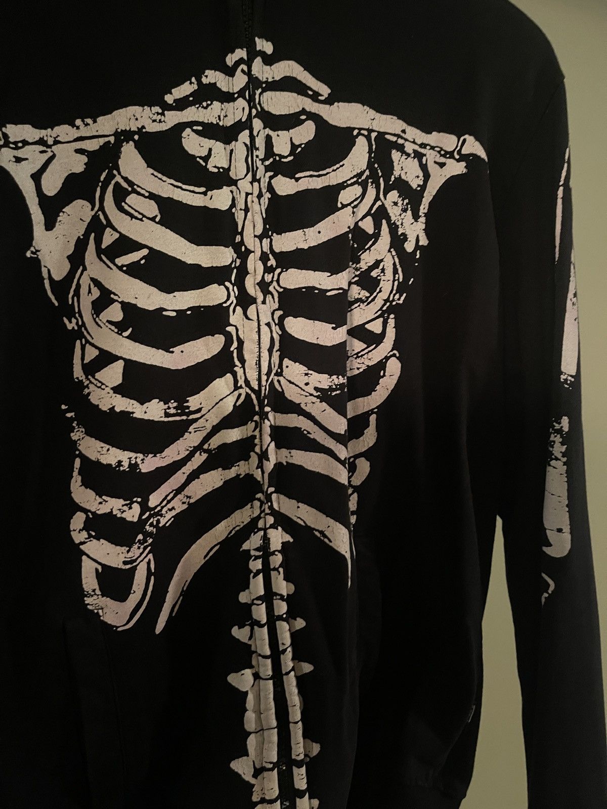 Hot Topic xxxRUDE Hot Topic Skelton Full Zip Up Hoodie Size M / US 6-8 / IT 42-44 - 4 Thumbnail