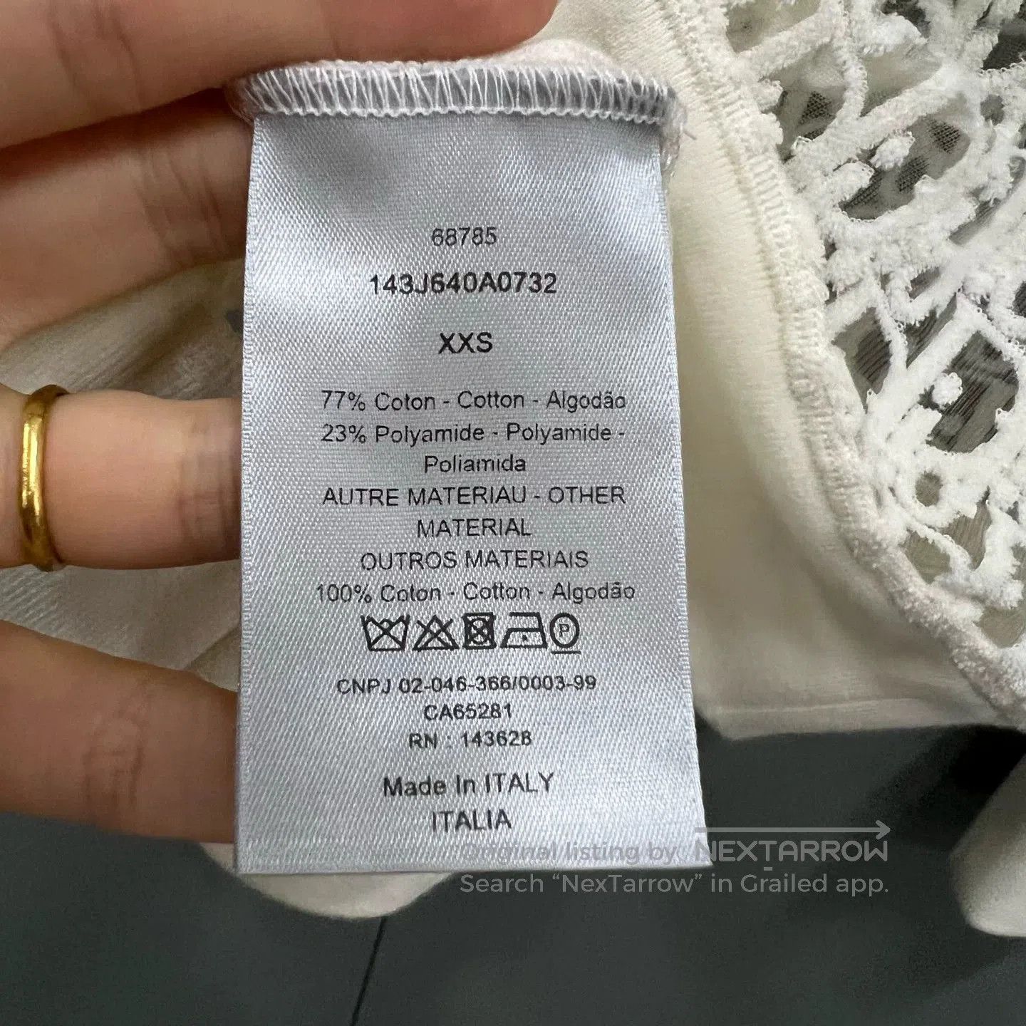 Dior Dior Mesh Monogram Embroidery Turtleneck. Size XXS / US 00 / IT 34 - 3 Thumbnail