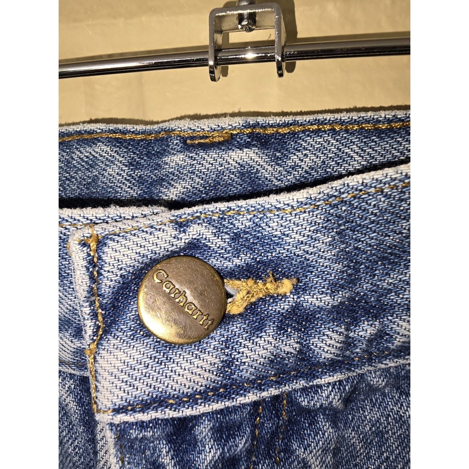 Carhartt Carhartt Jeans Men 54x32 Blue Denim Relaxed Tapered Workwear Size US 44 / EU 60 - 4 Thumbnail