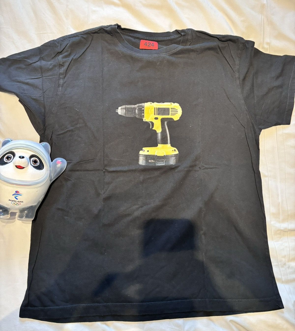 424 424 Volt Power Drill Tshirt Size US XL / EU 56 / 4 - 1 Thumbnail