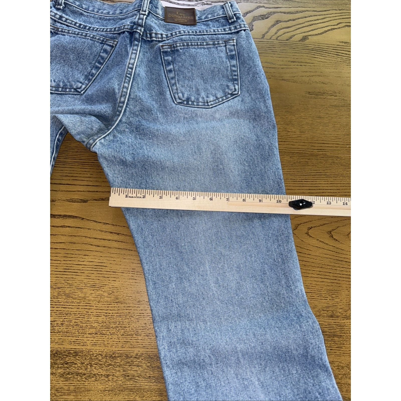 Lee Vintage Y2K 2001 Lee Dungarees Flare Jeans 9 Long 30W 33L Size 30" / US 8 / IT 44 - 11 Thumbnail