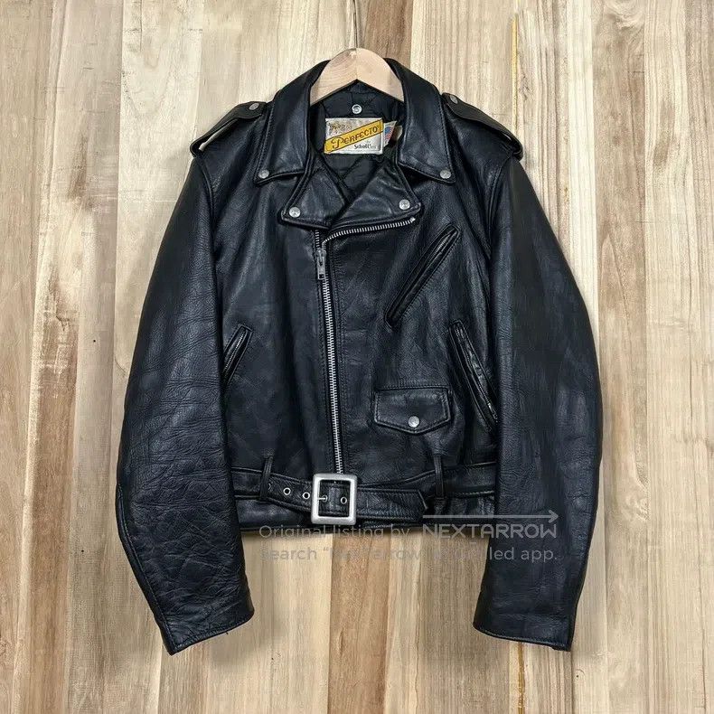 Schott Schott Classic cowhide motorcycle leather jacket Size US S / EU 44-46 / 1 - 1 Thumbnail