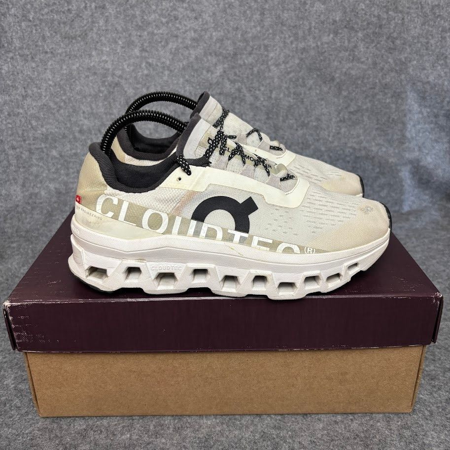 On On Cloudmonster Undyed White Running Shoes Womens Size 9 US Size US 9 / IT 39 - 4 Thumbnail