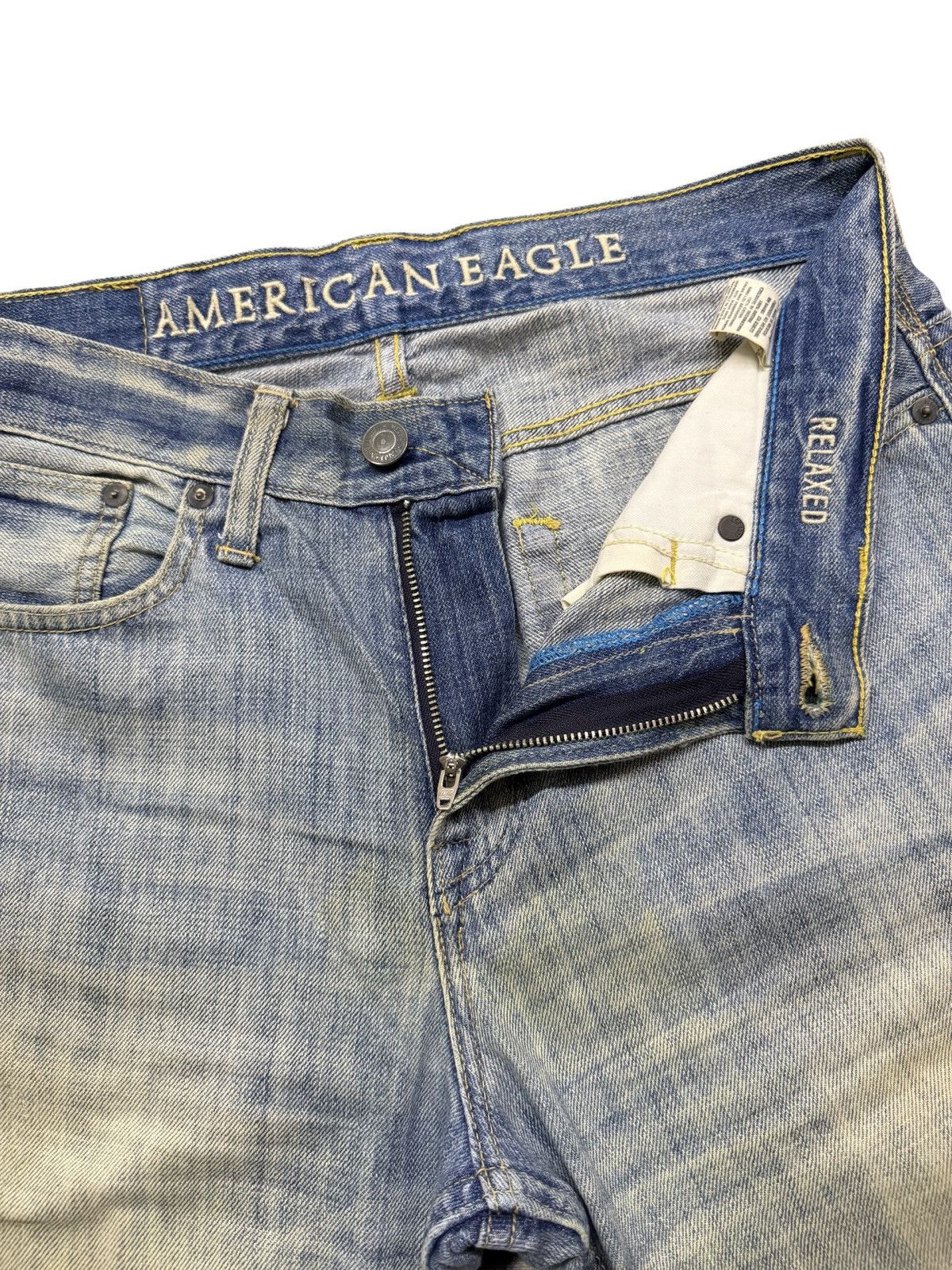American Eagle Outfitters Vintage American Eagle Denim Jeans Y2K Vintage Faded Wash 33 Size US 33 - 7 Thumbnail