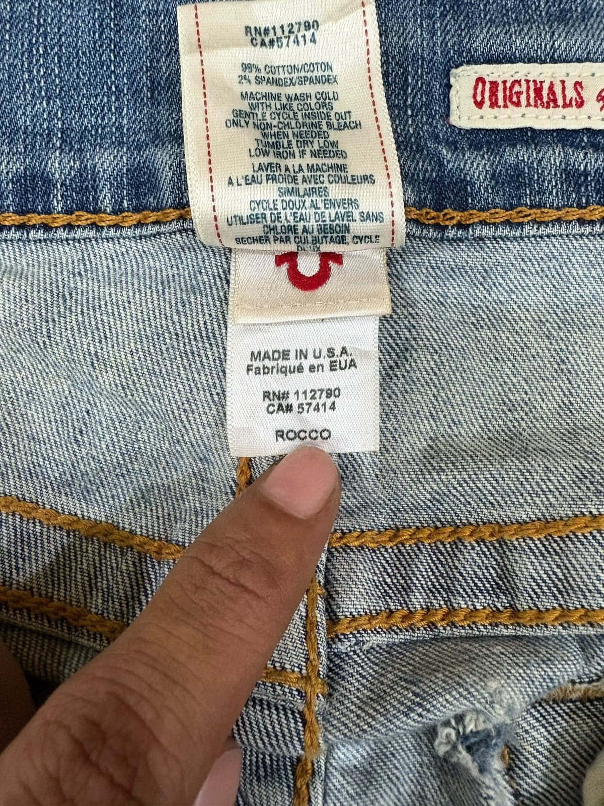 True Religion Vintage USA True Religion Rocco Distressed Jeans Size US 30 / EU 46 - 10 Thumbnail