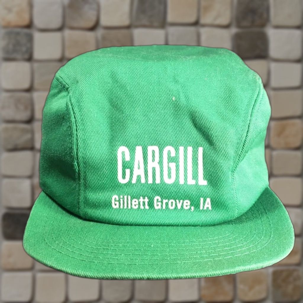 Vintage VINTAGE K-Brand Cap Hat Cargill Gillette Grove Iowa Seed Ear Flap Green 7 1/4 Men Baseball Cap Vintage VTG Story Size ONE SIZE - 1 Thumbnail