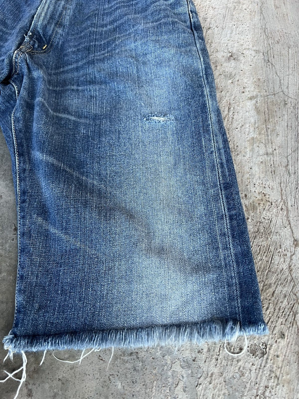 Edwin Vintage Distressed Edwin 505 Selvedge Short Jean Very Rare Size US 30 / EU 46 - 9 Thumbnail