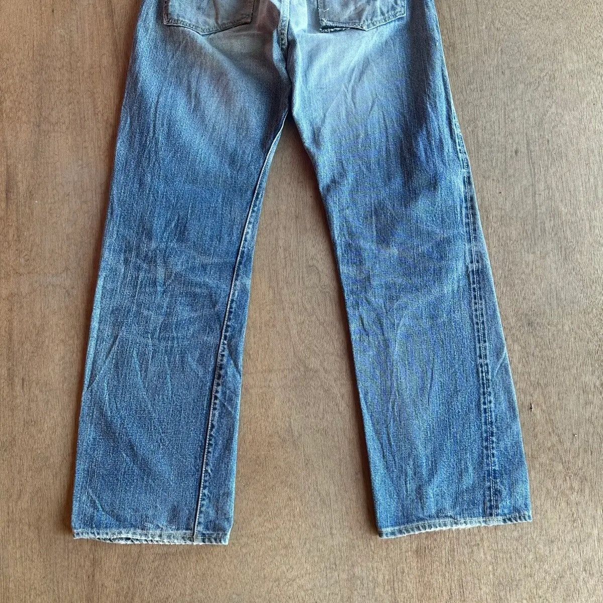 The Flat Head THE FLAT HEAD 18oz DENIM SELVEDGE/REDLINE DISTRESSED PANTS Size US 30 / EU 46 - 18 Thumbnail