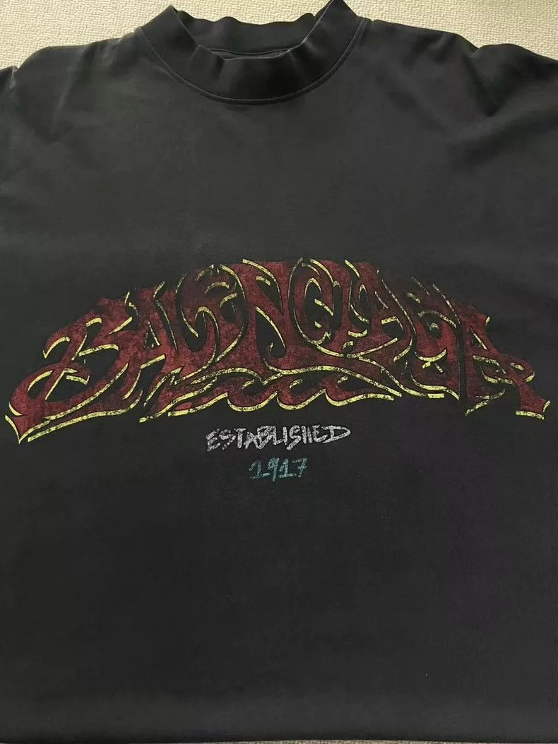 Balenciaga Balenciaga Solid color pattern printed round neck short sl Size US M / EU 48-50 / 2 - 3 Thumbnail
