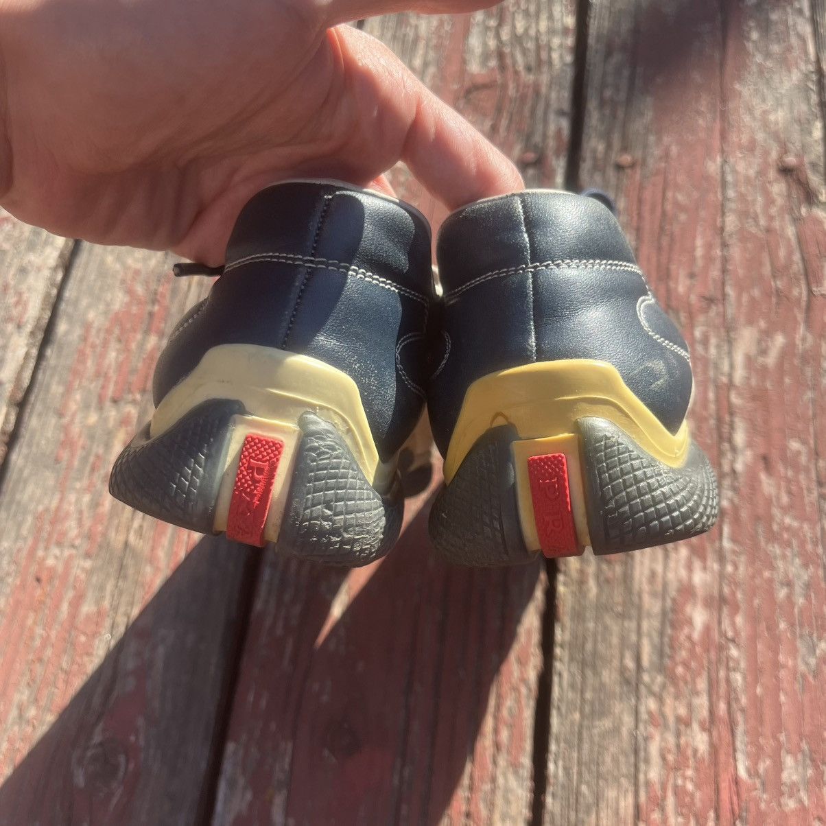 Prada Vintage Prada Sneakers Linea Rossa Bowling Size 36 Size US 6 / IT 36 - 4 Thumbnail