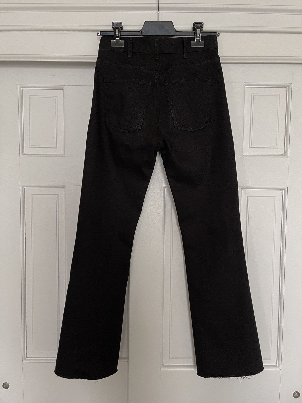 Celine × Hedi Slimane Dylan Flare Jeans in Pure Black Size US 27 - 3 Thumbnail