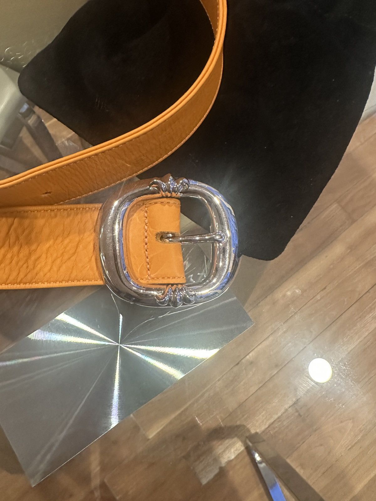 Chrome Hearts Chrome Hearts Gunslinger orange leather Belt Size ONE SIZE - 4 Thumbnail