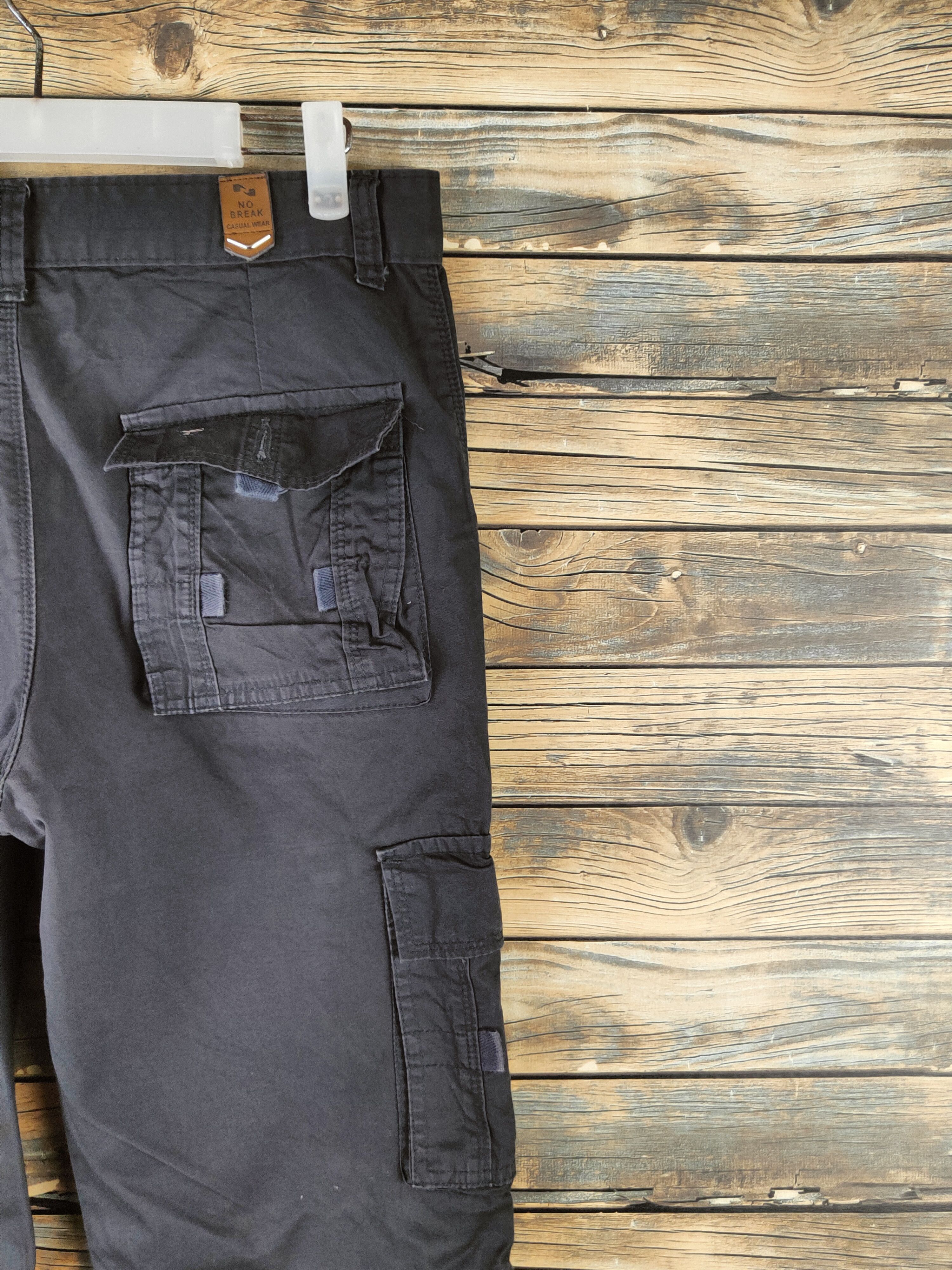 Japanese Brand DL No Brake Black Multipocket Cargo Pants #46-134 Size US 30 / EU 46 - 10 Thumbnail