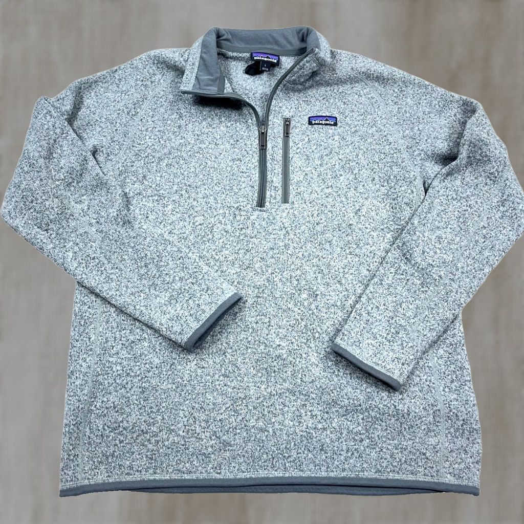 Patagonia Patagonia Pullover Sweater Men 2XL Gray Mock Neck 1/4 Zip Fleece Logo Embroidered Casual Outdoor Size US XXL / EU 58 / 5 - 1 Thumbnail