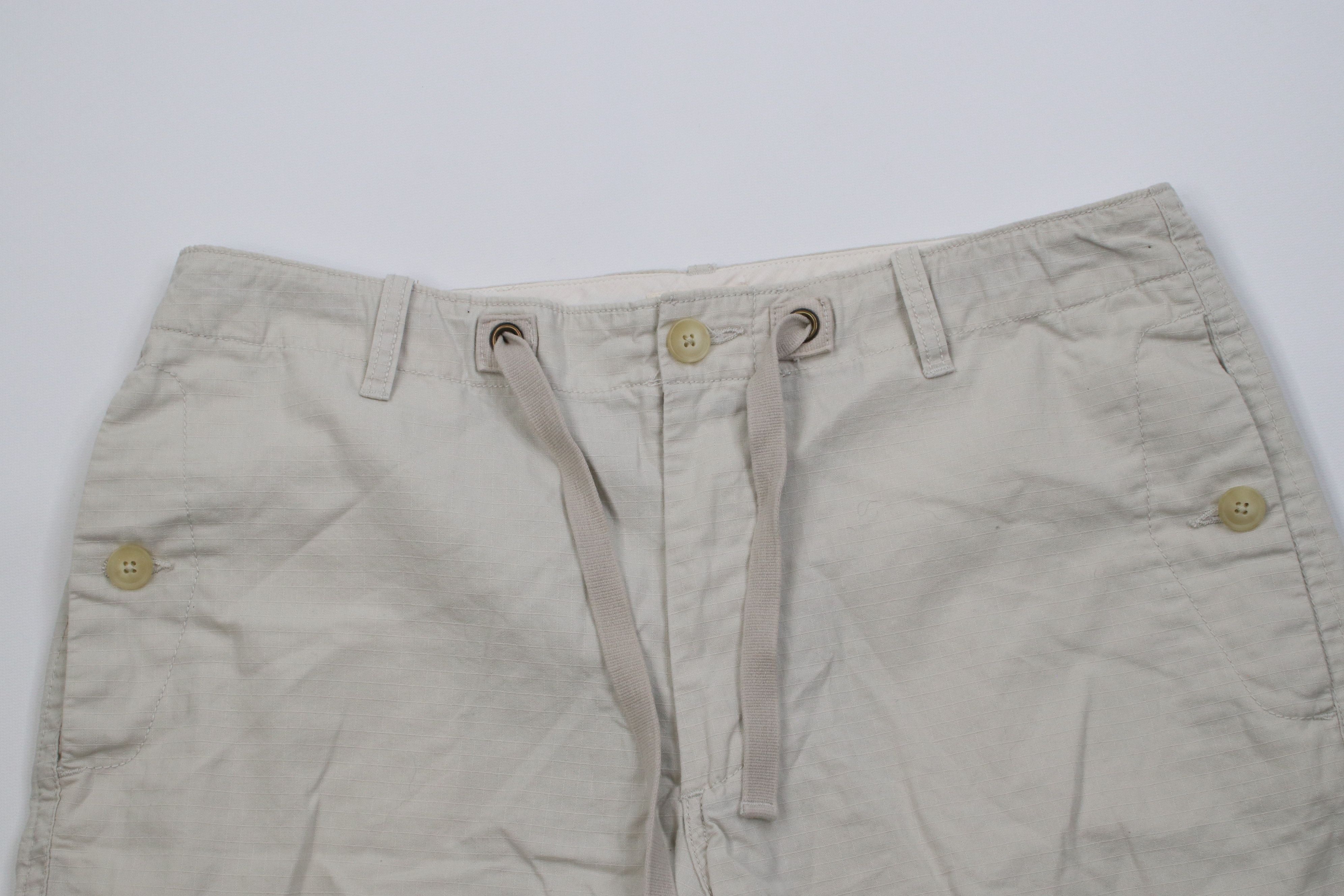 J.Crew Vintage Y2K J Crew Knee Ripstop Utility Shorts Stone Cotton Size US 34 / EU 50 - 2 Thumbnail
