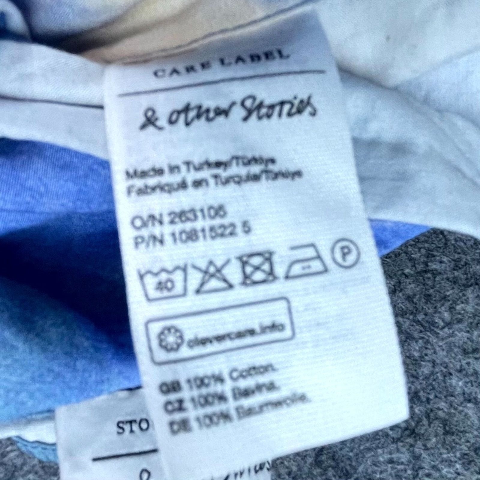 & Other Stories & Other Stories Bandana Crop Top Womens 2 Blue Handkerchief Size XS / US 0-2 / IT 36-38 - 6 Thumbnail